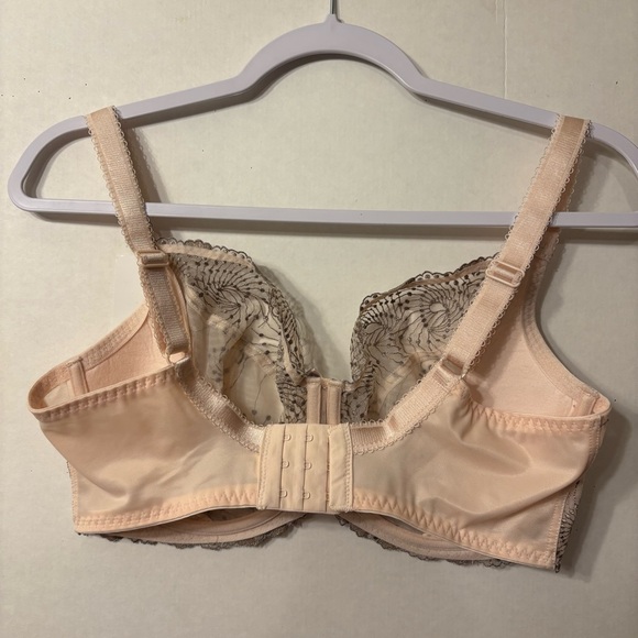 Fit Fully Yours Womens Nicole see -Thru Lace Bra Cloud Pink Size 36G - Picture 9 of 16